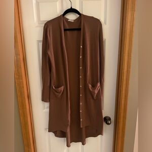 Brown Women's Sweater Cardigan